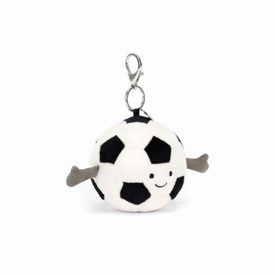 Jellycat Sports Football Bag Charm Australia | 273516BPW